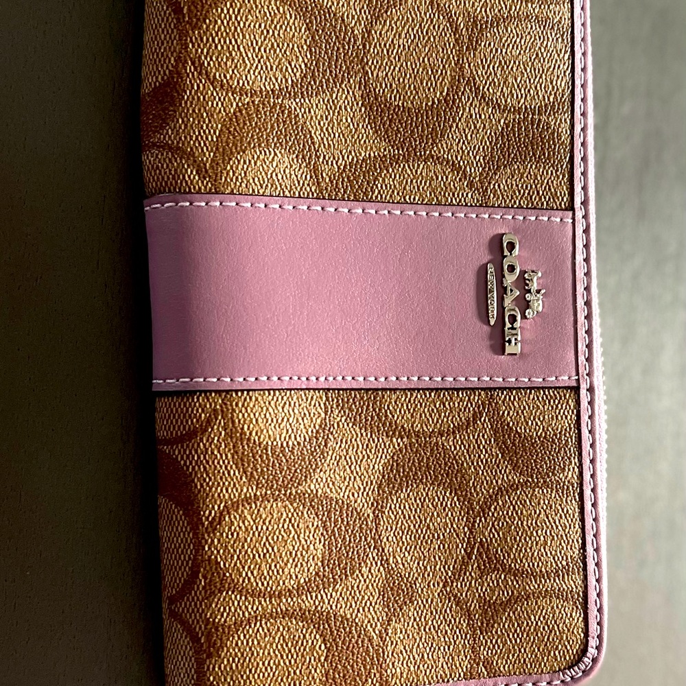 Coach Brown and Pink wallet.